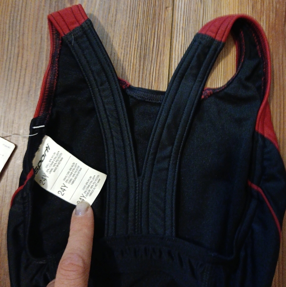 SPORTI Piped Splice Wide Strap Athletic Grade One Piece Swim Suit - Picture 5 of 7